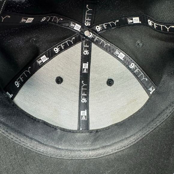 New Era New Orleans Saints 9Fifty Black on Black Adjustable Snapback Hat Cap - Picture 7 of 10